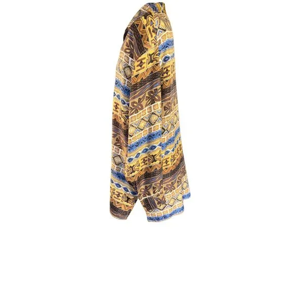 Stunt Collection Button Down Silk Blouse Women Size Medium Vintage - Picture 8 of 10